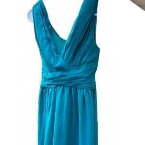 NWT Teal Size 14 Maxi Dress By Happy Rose
